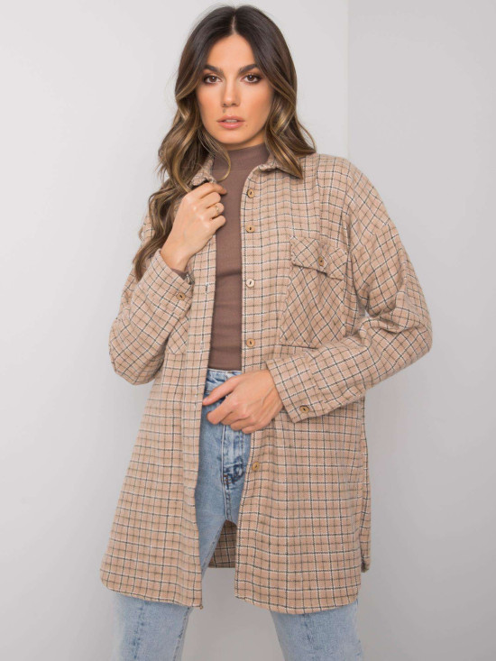 Beige Long Sleeve Shirt