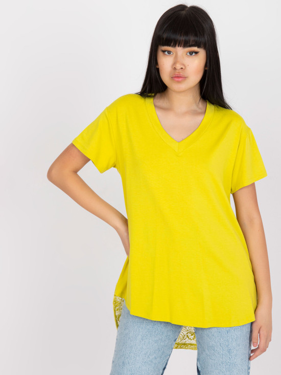 Lime Green Short Sleeve Blouse