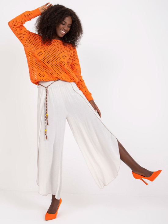 Stylish Beige High-Waisted Pants