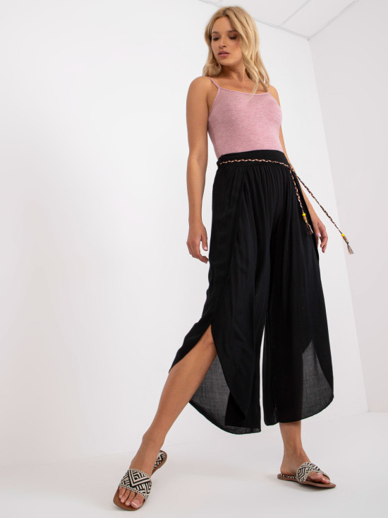 Elegant Black High-Waisted Pants