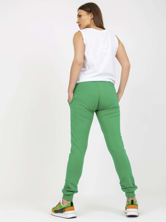 Stylish Women's Set in White-Green Colors
