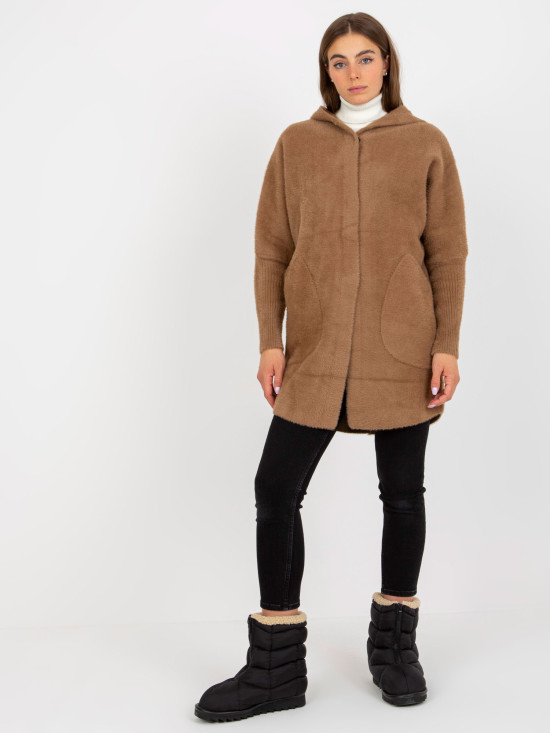 Light Brown Women's Alpaca Wool Coat Carolyn