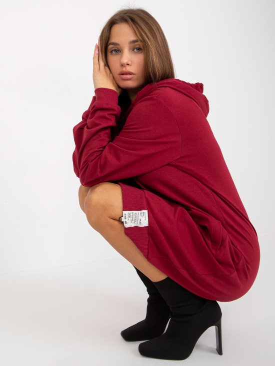 Bordeaux Hooded Dress