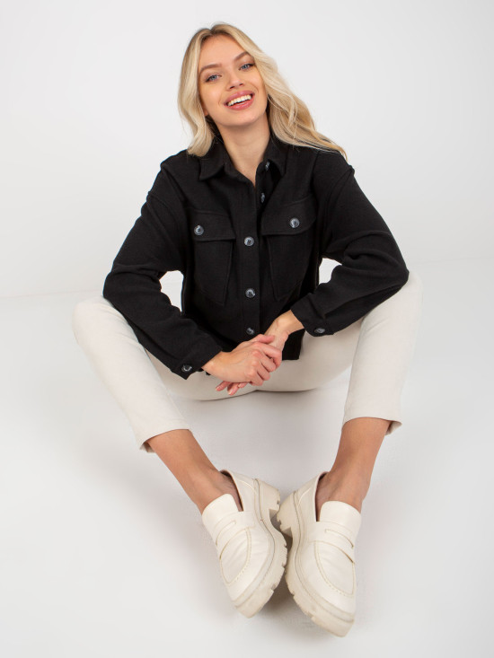 Black Shirt with Pockets