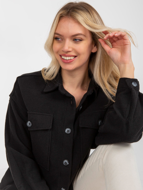 Black Shirt with Pockets