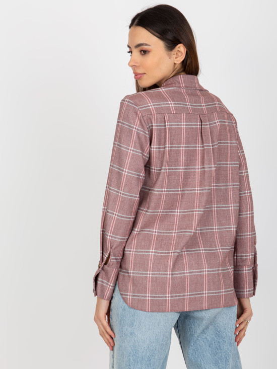 Pink Women's Checkered Shirt