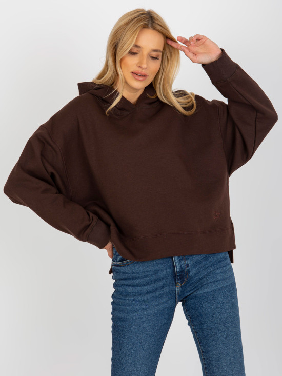 Brown Hooded Sweatshirt MAYFLIES