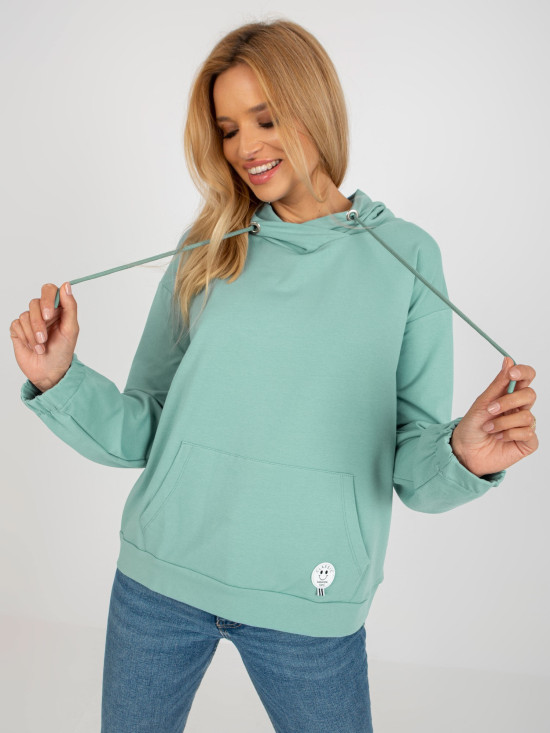 Pistachio Women's Hoodie with Patch