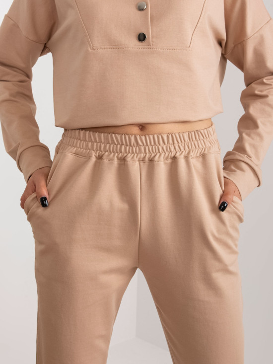 Brown Casual Set with Hoodie
