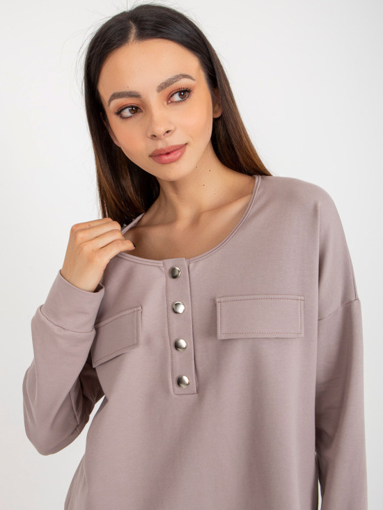 Beige Two-Piece Cotton Set