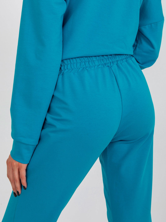 Blue Cotton Casual Set