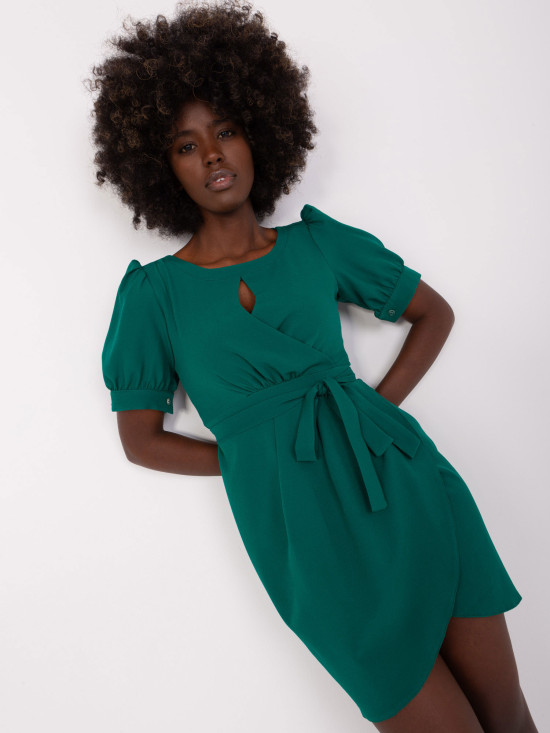 Dark Green Cocktail Dress Severin