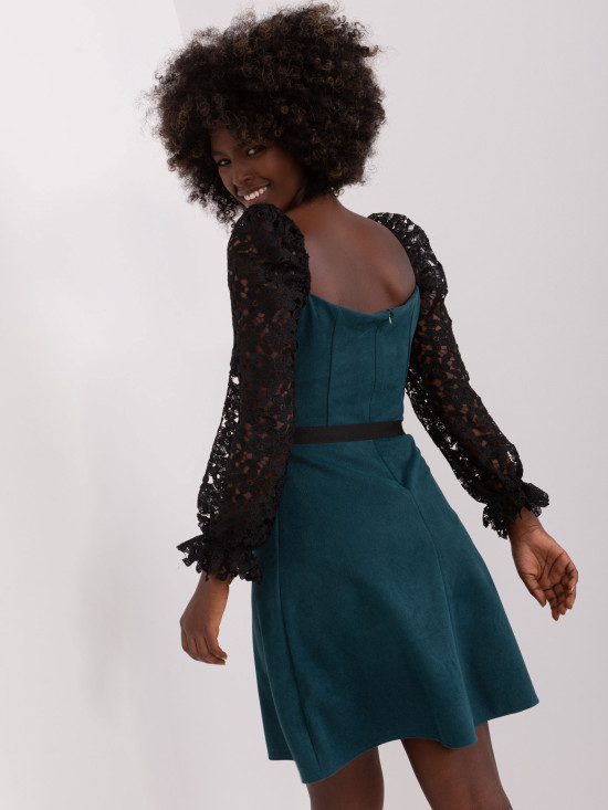 Sea Green Flared Cocktail Dress Marbella