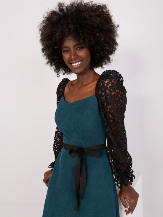 Sea Green Flared Cocktail Dress Marbella