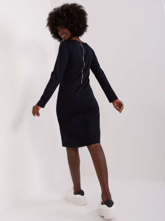 Simple Blue Cotton Dress