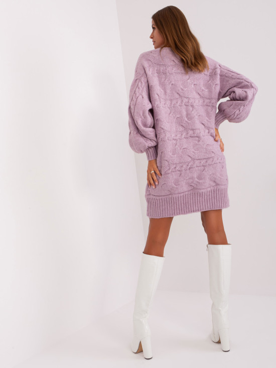 Light Purple Oversize Knit Dress