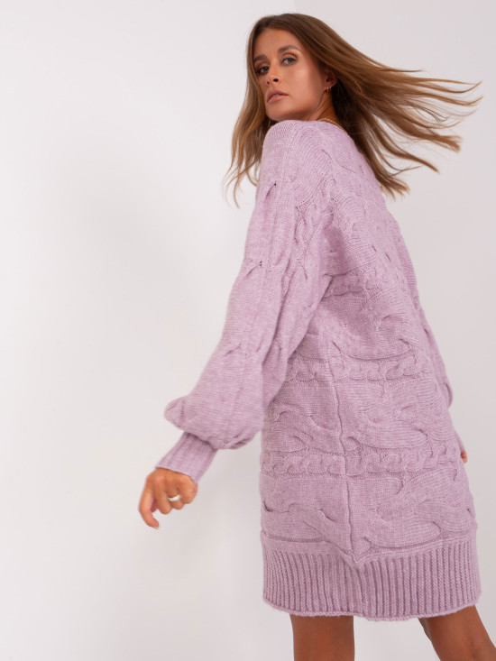 Light Purple Oversize Knit Dress