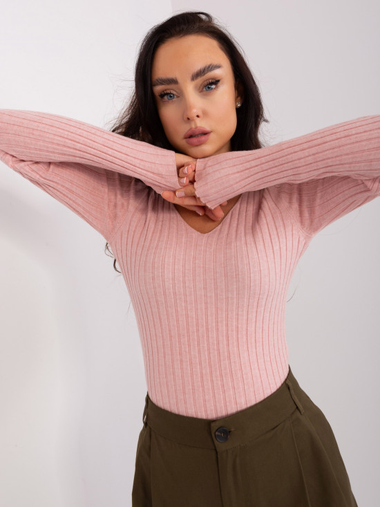 Light Pink Classic Knit Sweater