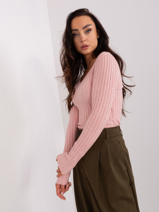 Light Pink Classic Knit Sweater