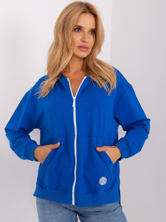 Dark Blue Women's Zip-Up Hoodie