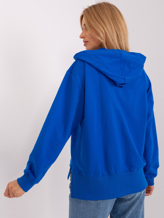 Dark Blue Women's Zip-Up Hoodie