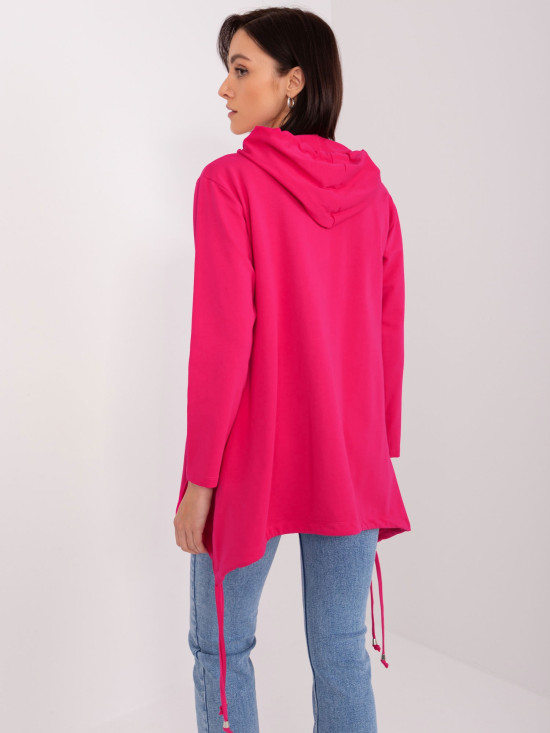 Pink Women's Hoodie with Hood