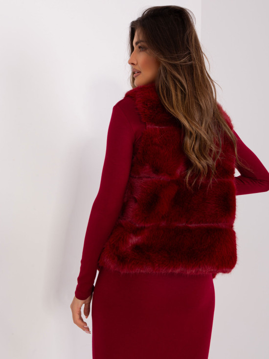 Bordeaux Asymmetrical Women's Vest