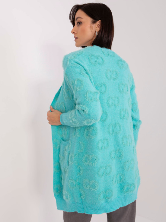 Mint Patterned Cardigan