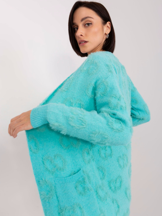 Mint Patterned Cardigan