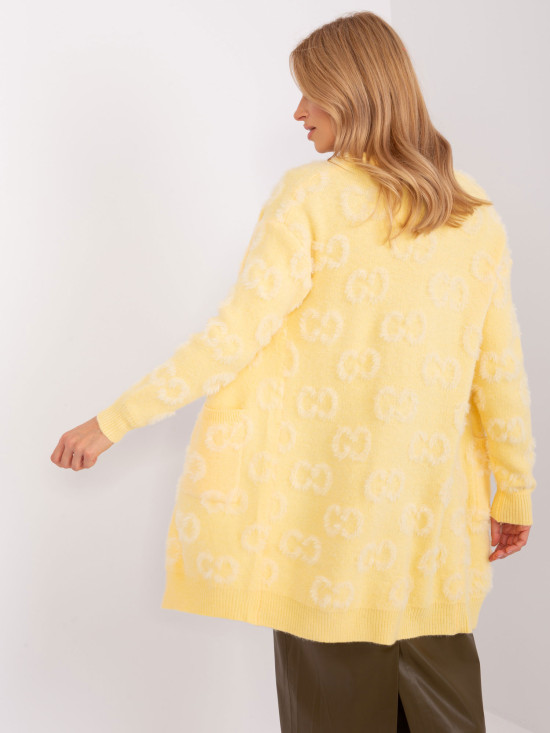 Light Yellow Cardigan with Pockets