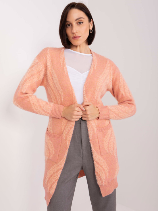 Pink Cardigan with Pockets