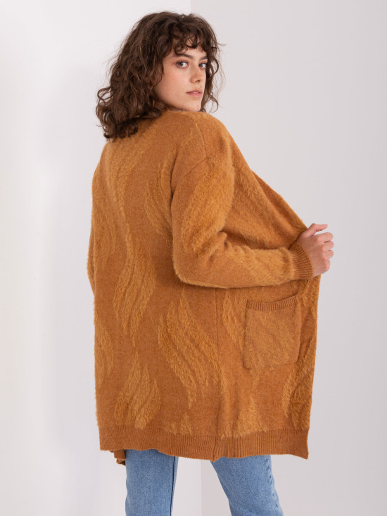 Camel Cardigan with Pockets