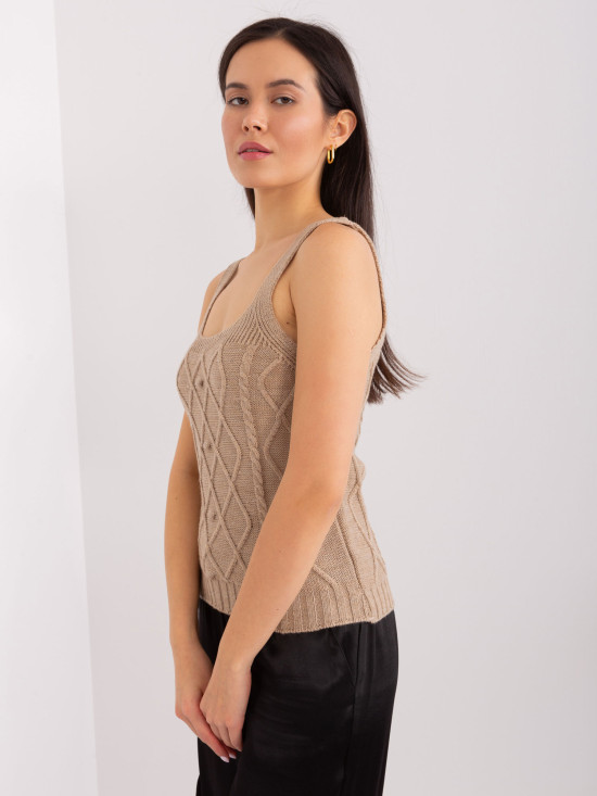 Beige Set with Short Cardigan