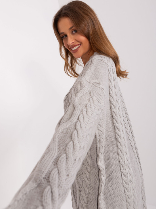 Stylish Gray Midi Dress