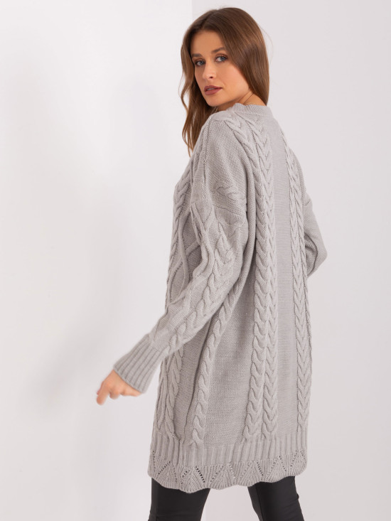 Stylish Gray Midi Dress