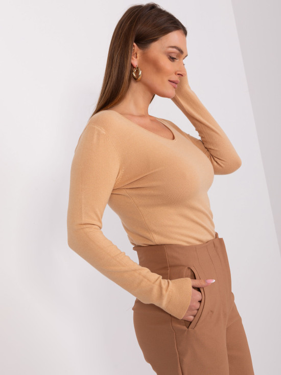 Classic Brown Sweater with Long Sleeves
