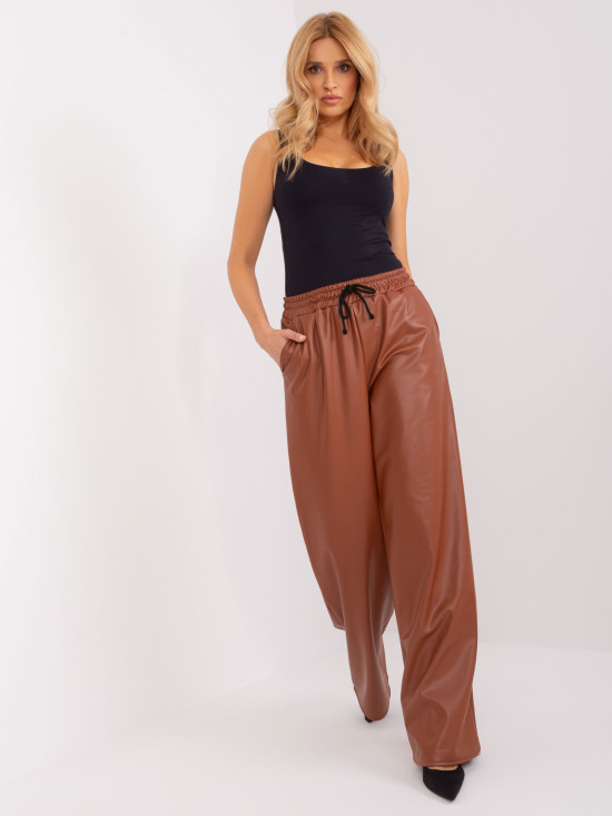 Elegant Eco-Leather Pants