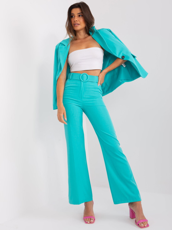 Elegant Turquoise Pants