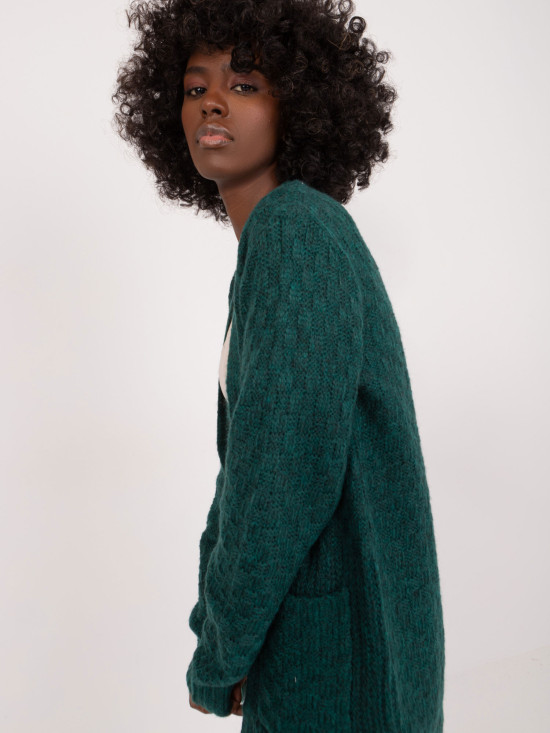 Stylish Dark Green Cardigan