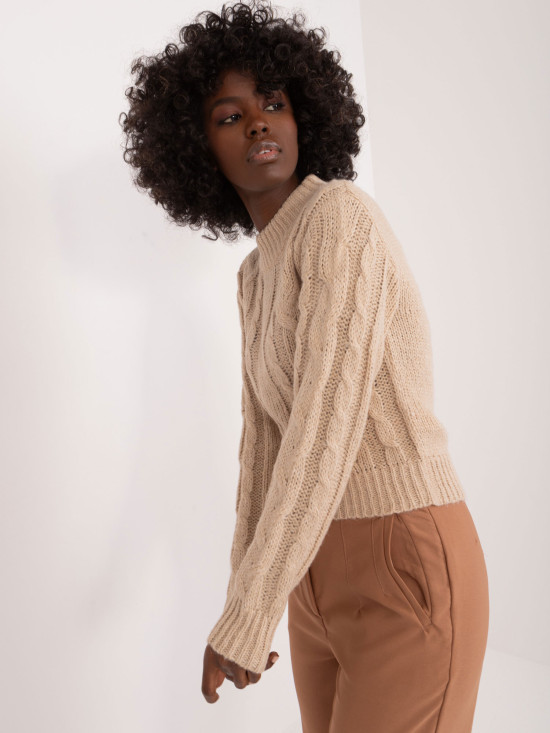 Beige Long Sleeve Sweater