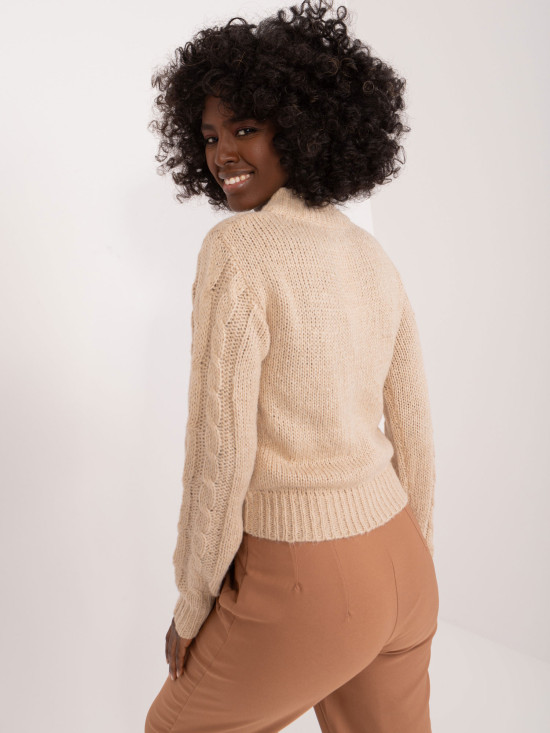 Beige Long Sleeve Sweater
