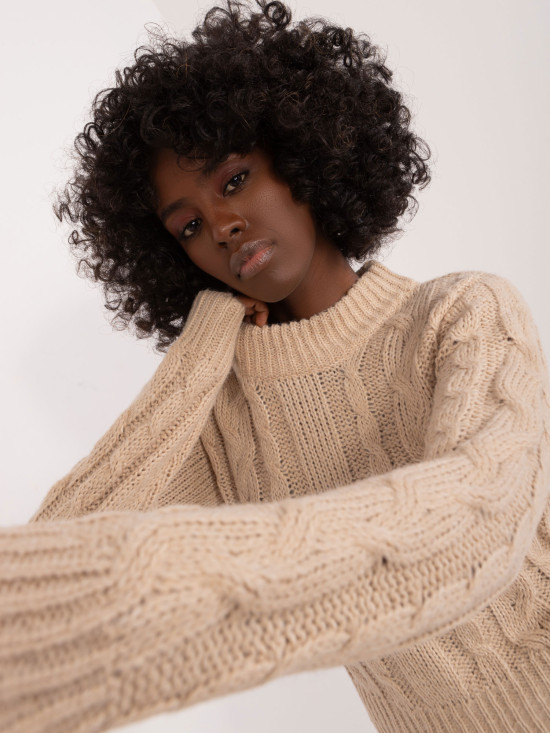 Beige Long Sleeve Sweater