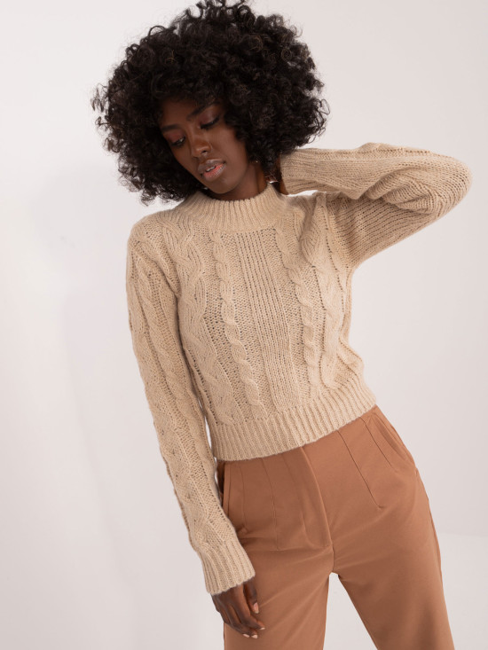 Beige Long Sleeve Sweater