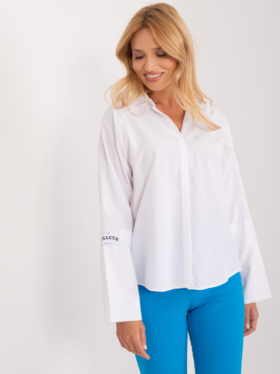 White Women's Long Sleeve Shirt