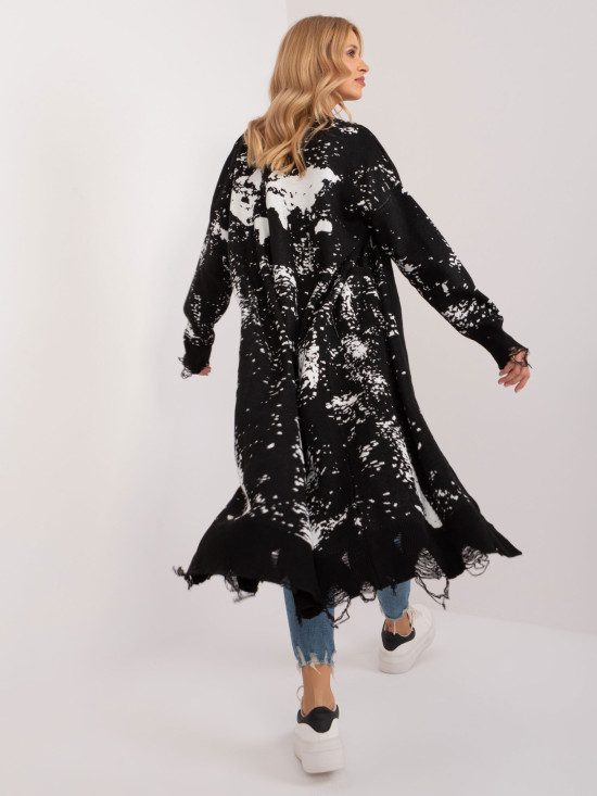 Stylish Black Cardigan with Long Sleeves