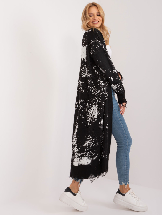 Stylish Black Cardigan with Long Sleeves