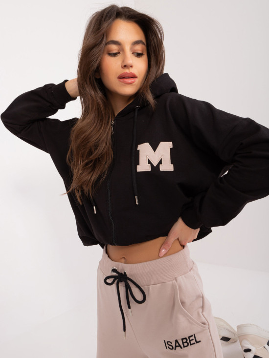 Stylish Black Hoodie Set