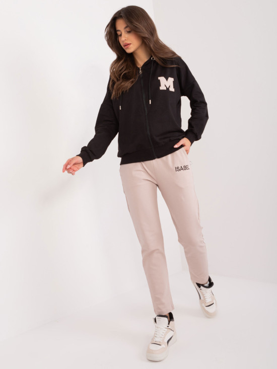 Stylish Black Hoodie Set