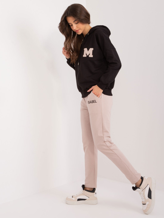 Stylish Black Hoodie Set