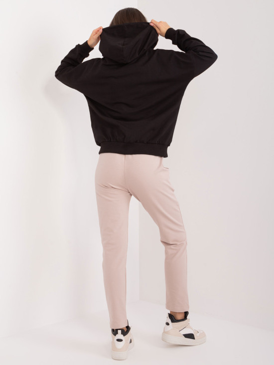 Stylish Black Hoodie Set